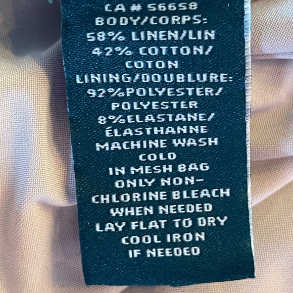 Ralph Lauren Linen & Cotton Cap Sleeve Dress - Picture 10 of 11